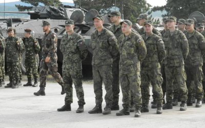 Nástup při zahájení cvičení Brawe Warrior 2017