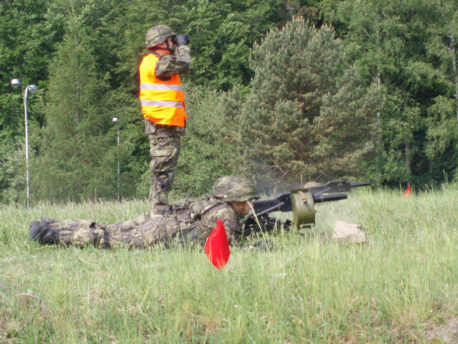 Nedílnou součástí organizační struktury původního 74. lehkého motorizovaného praporu byla i rota zbraní, kde byla systematizována čety AGS-17. Zbraň byla určena k umlčování živé síly, ničení kulometů, bezzákluzových a protitankových kanónů protivníka. Dala se využít i k ničení automobilní techniky a lehce pancéřovaných cílů protivníka.