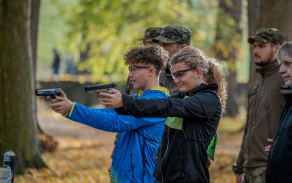 Střelba ze vzduchovky. 