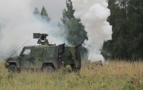 „Zasažené“ nepřátelské vozidlo IVECO